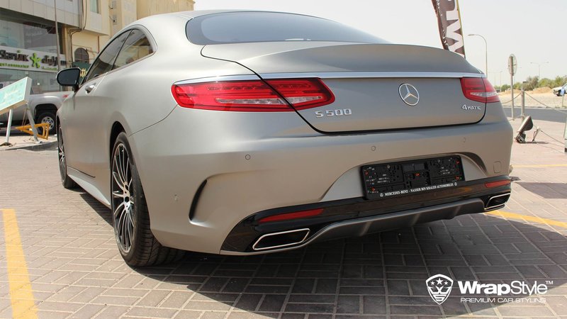 Mercedes S63 Coupe - Steel Matt wrap - img 2 small