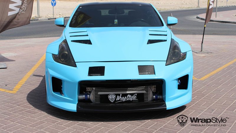 Nissan 370z - Sky Blue Gloss wrap - img 3 small