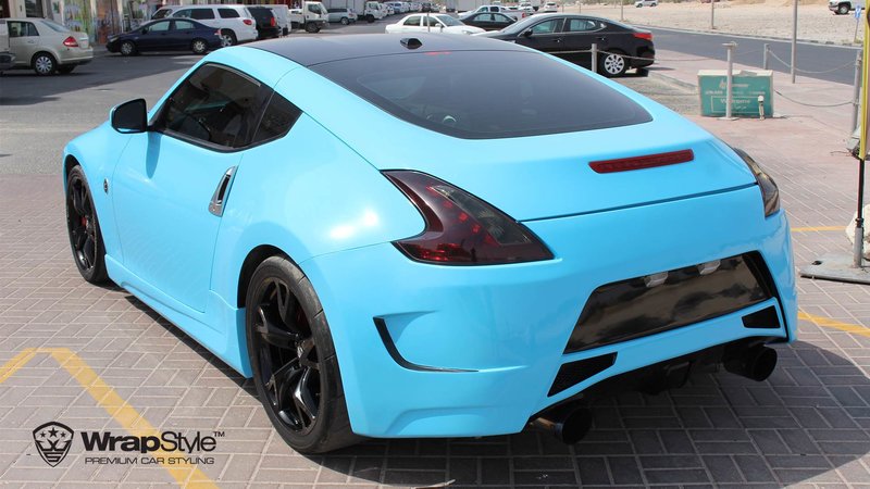 Nissan 370z - Sky Blue Gloss wrap - img 2 small
