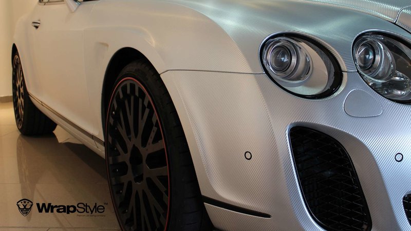 Bentley Continental - Silver Carbon wrap - img 4 small