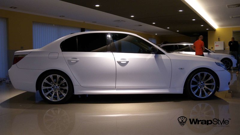 BMW 5 - White Matt wrap - img 1 small