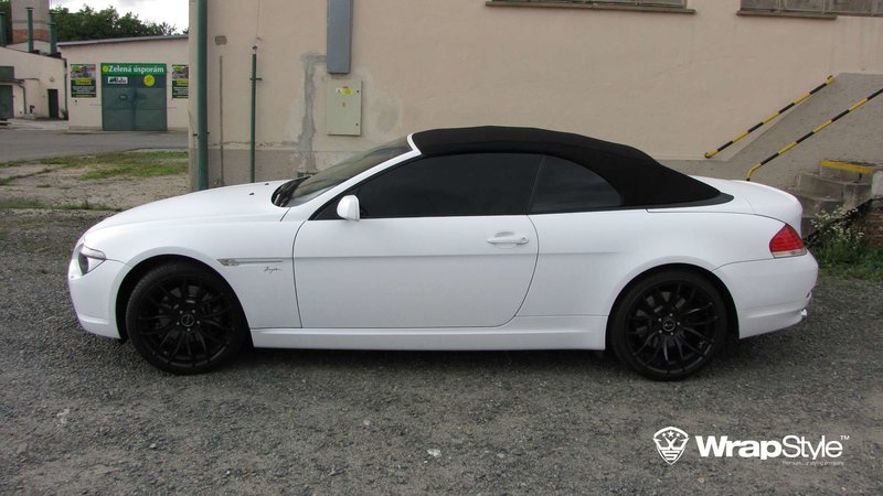 BMW 6 Cabrio - White Matt wrap - img 2 small