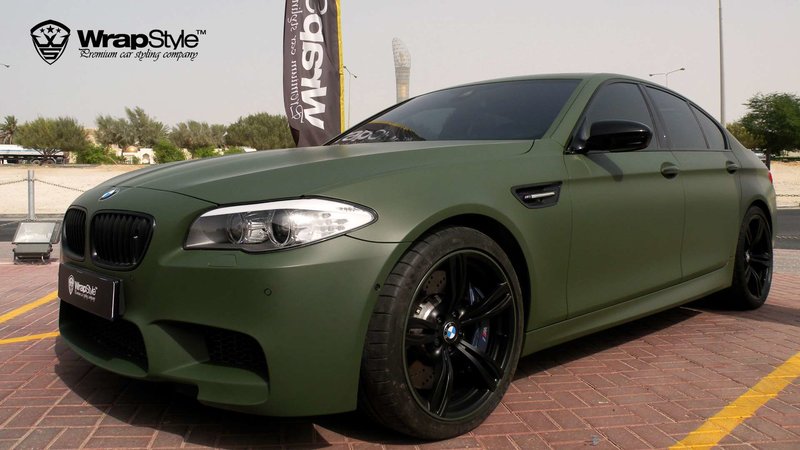 BMW M5 - Millitary Matt wrap - img 2 small