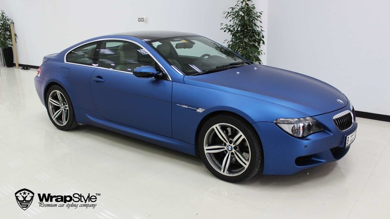 BMW M6 - Ocean Blue Matt wrap - img 1 small