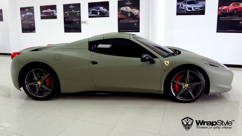 Ferrari Italia - Millitary Green Matt wrap - img 3 small