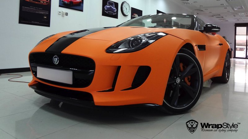 Jaguar F Type - Orange Matt wrap - img 2 small