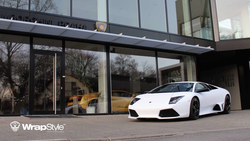 Lamborghini Murcielago - White Matt wrap - img 4 small