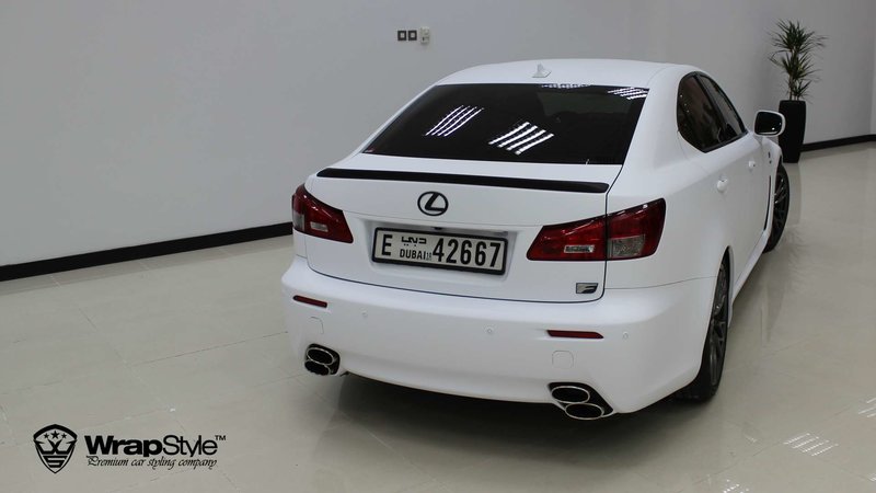 Lexus IS F - White Matt wrap - img 3 small