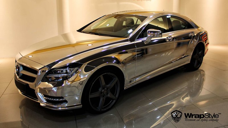 Mercedes CLS - Silver Chrome wrap - img 2 small