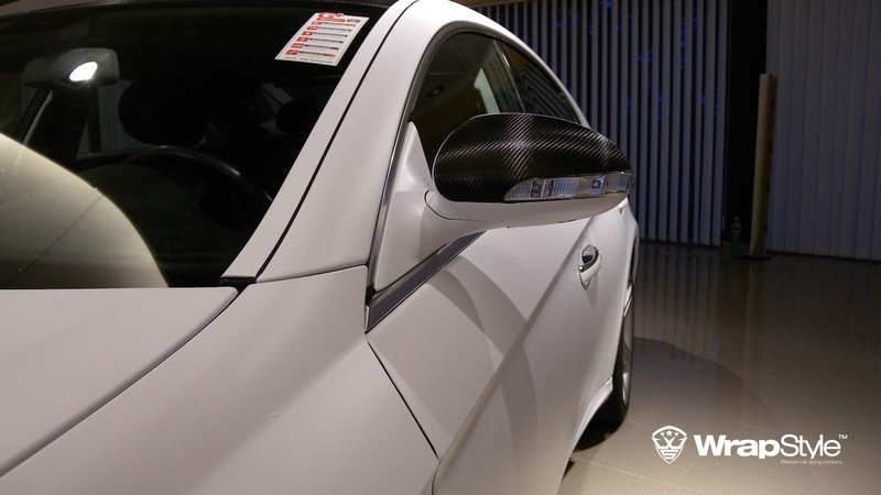 Mercedes CLS - White Matt wrap - img 2 small
