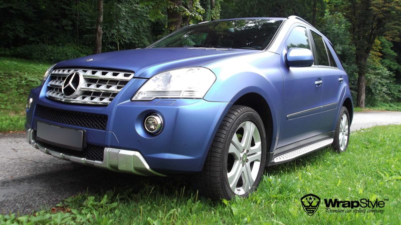 Mercedes ML - Blue Metallic Matt wrap - img 3 small