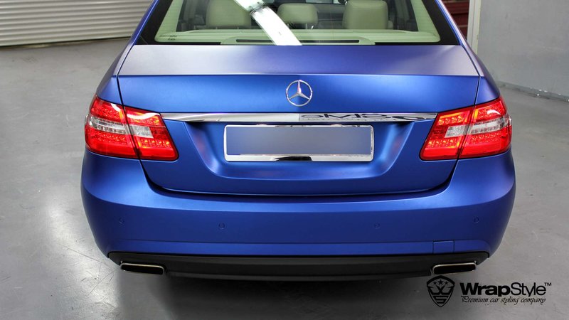 Mercedes S - Pitch Blue Matt wrap - img 3 small