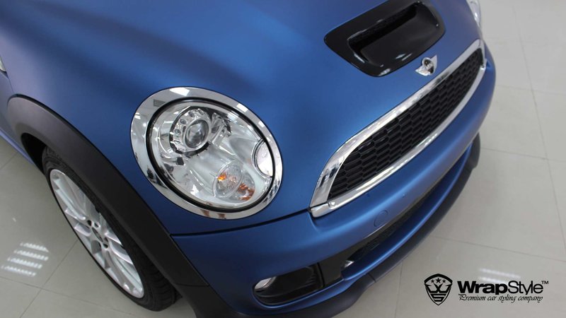 Mini Cooper - Ocean Blue wrap - img 3 small