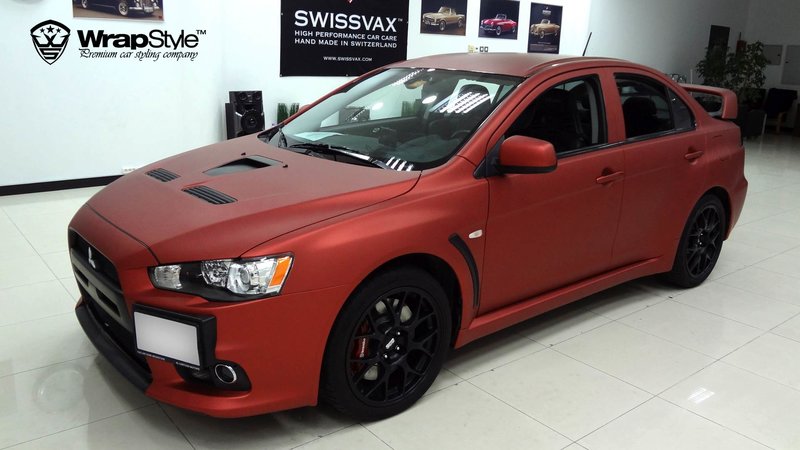 Mitsubishi Lancer X - Red Alu wrap - img 2 small