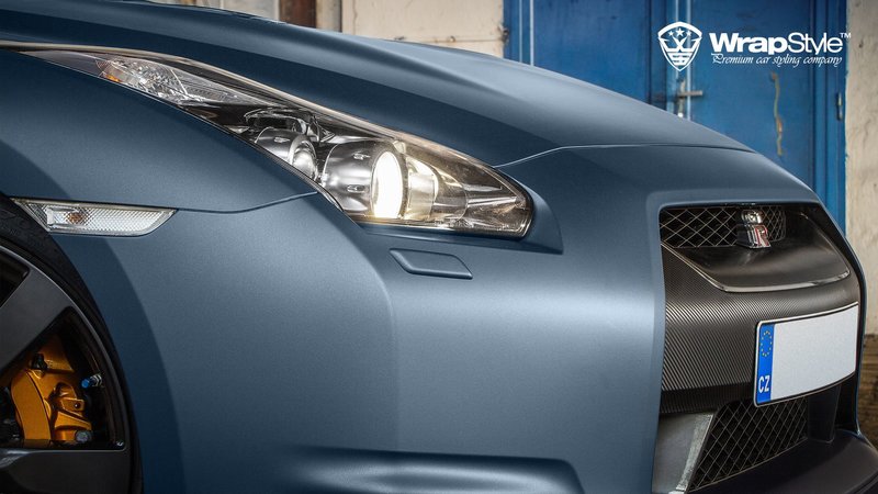 Nissan GTR - Mariana Blue Matt wrap - img 3 small