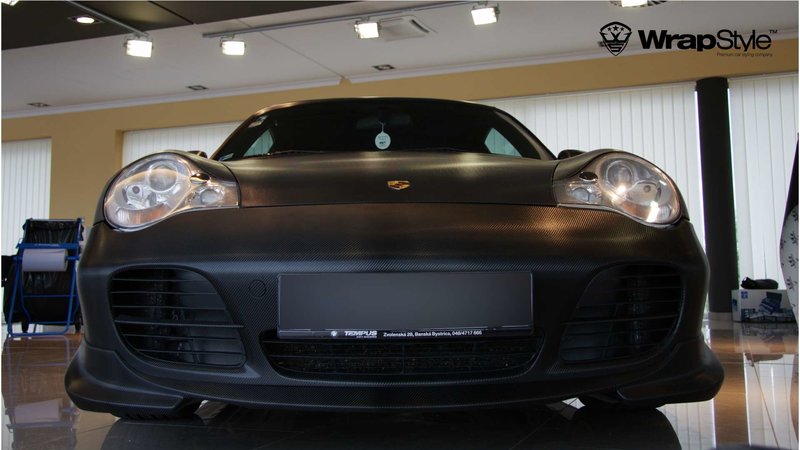 Porsche 911- Black Carbon wrap - img 3 small