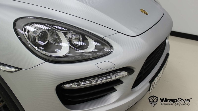 Porsche Cayenne - Silver Carbon wrap - img 3 small