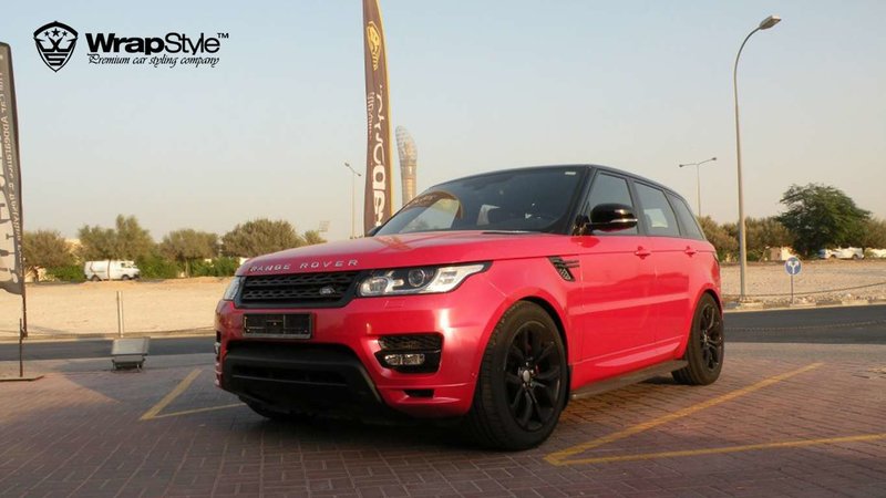 Renge Rover Sport - Red Gloss wrap - img 3 small