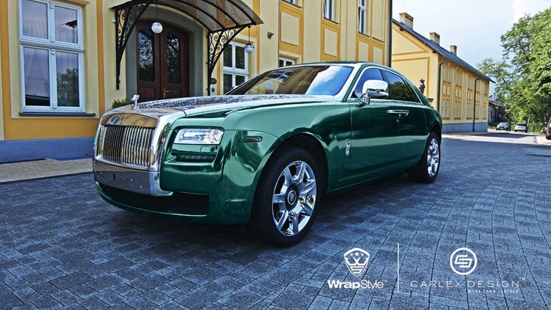 Rolls-Royce Phantom - Green Chrome wrap - img 3 small