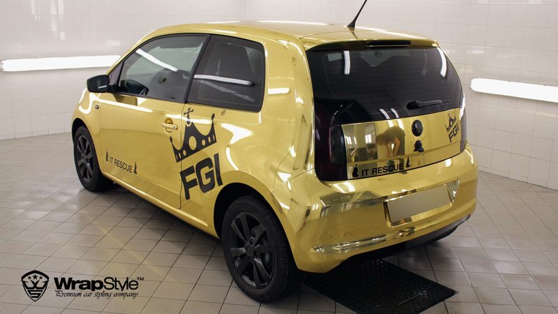 Skoda Citigo - Gold Chrome wrap - img 3 small