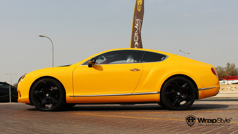 Bentley Continental - Yellow Gloss wrap - img 2 small
