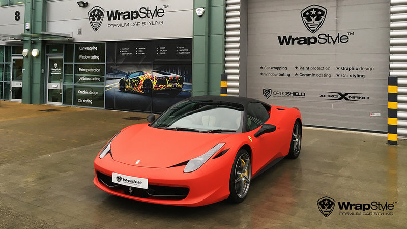 Ferrari 458 Italia - Red Matt wrap - img 1 small