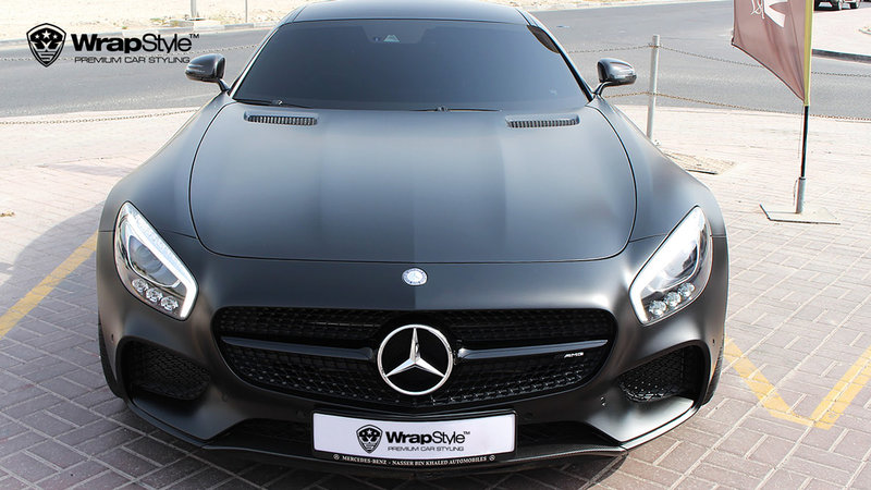 Mercedes SLS - Black Satin wrap - img 2 small
