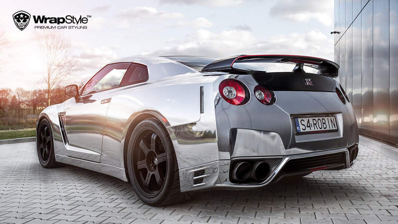 Nissan GTR - Silver Chrome wrap - img 3 small