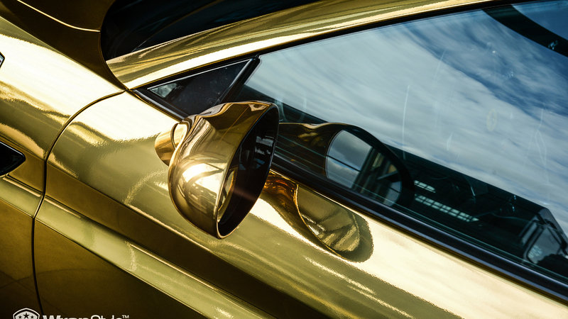 Ferarri California - Gold Chrome wrap - img 4 small