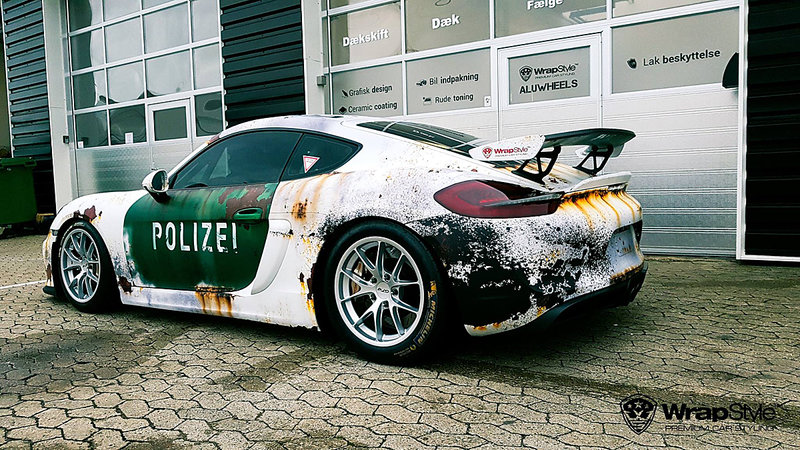 Porsche Cayman GT4 - Police Rusty design - img 1 small