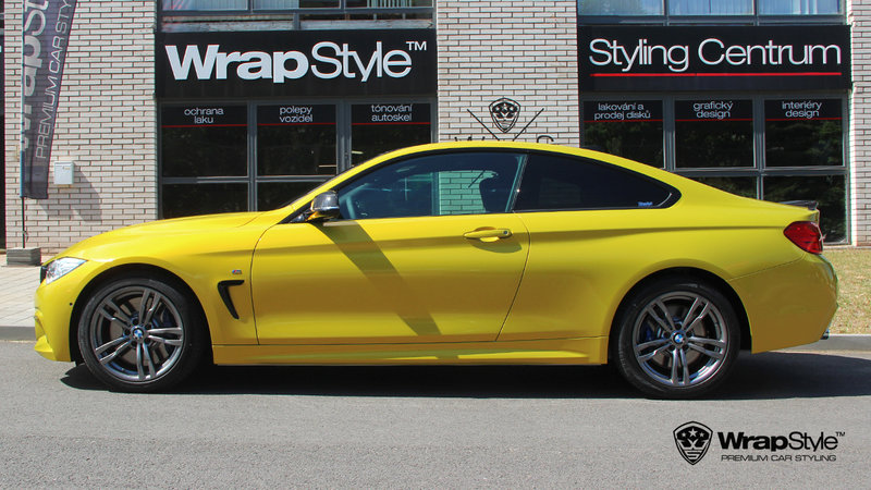 BMW M3 - 3M Yellow Metallic wrap - img 2 small