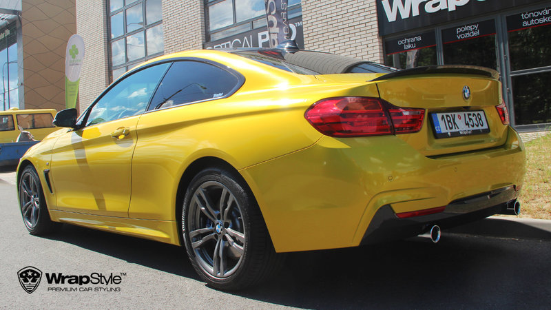 BMW M3 - 3M Yellow Metallic wrap - img 1 small