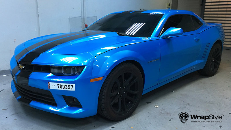 Chevrolet Camaro - Avery Bahama Blue Pearl wrap - img 1 small