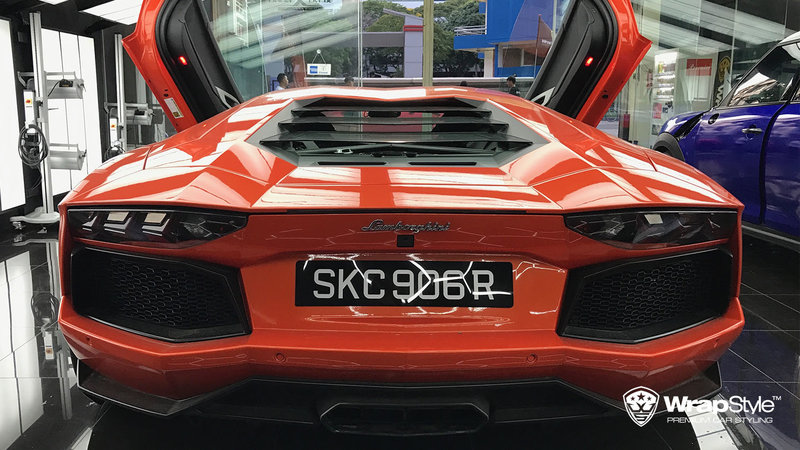 Lamborghini Aventador - Orange Gloss wrap - img 1 small