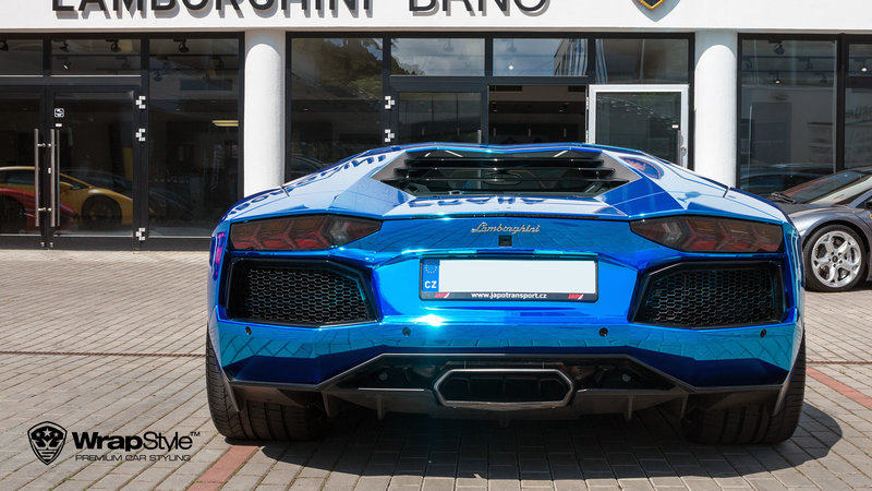 Lamborghini Aventador - Blue Chrome wrap - img 2 small