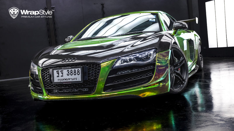 Audi R8 - Rainbow Chrome wrap - img 2 small