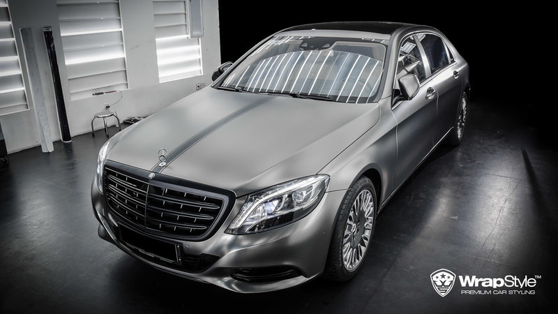 Mercedes S600 - Black Satin Chrome wrap - img 1 small