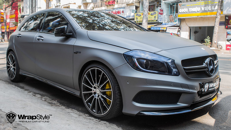 Mercedes A45 - Gun Metal wrap - img 2 small