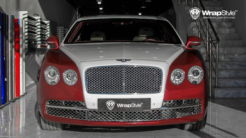 Bentley Flying Spur - Red Chrome wrap - img 2 small