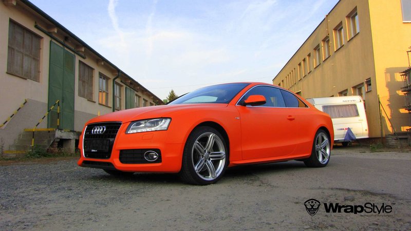 Audi A5 Coupe - Orange Matt wrap - img 1 small