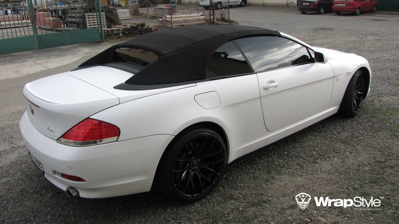 BMW 6 Cabrio - White Matt wrap - img 1 small