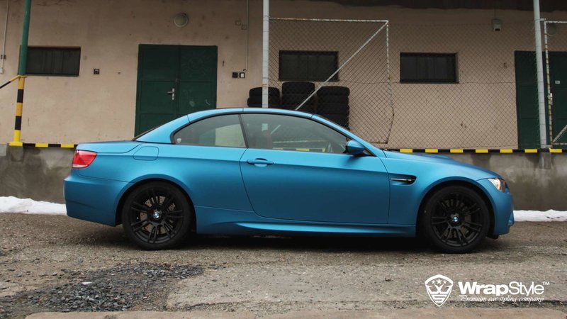 BMW M3 - Electric Blue Matt wrap - img 3 small