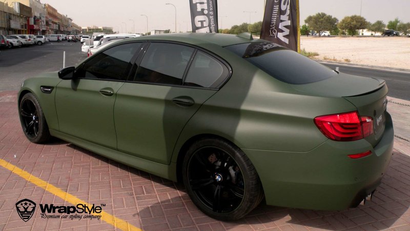 BMW M5 - Millitary Matt wrap - img 1 small