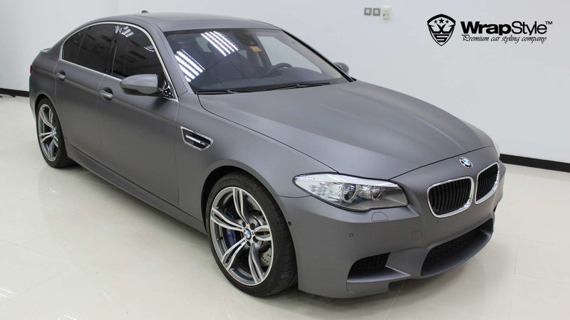 BMW M5 - Grey Matt wrap - img 3 small
