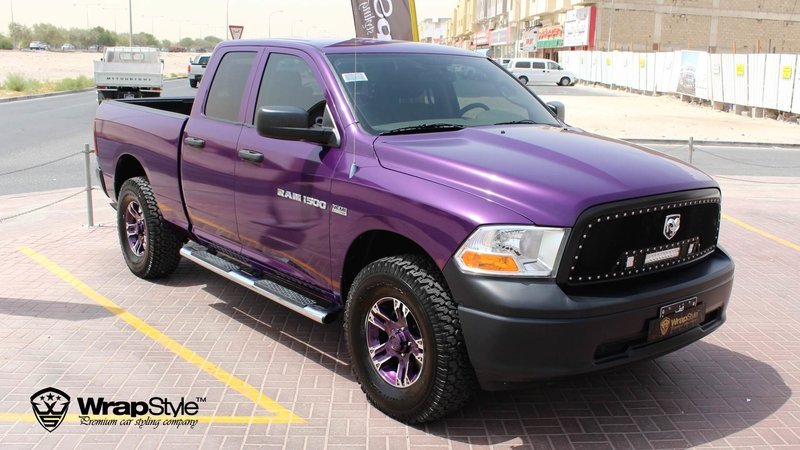 Dodge Ram - Midnight Purple Gloss wrap - img 2 small