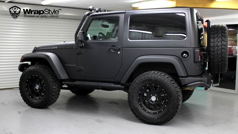 Jeep Wrangler - Super Black Matt wrap - img 2 small