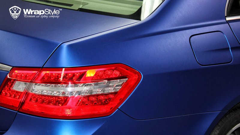 Mercedes S - Pitch Blue Matt wrap - img 2 small