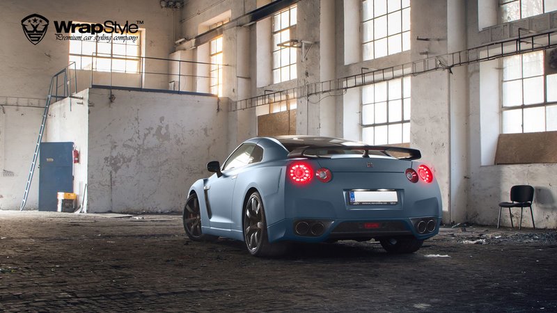 Nissan GTR - Mariana Blue Matt wrap - img 2 small