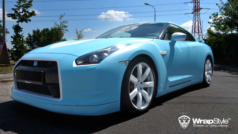 Nissan GTR - Sky Blue Matt wrap - img 1 small