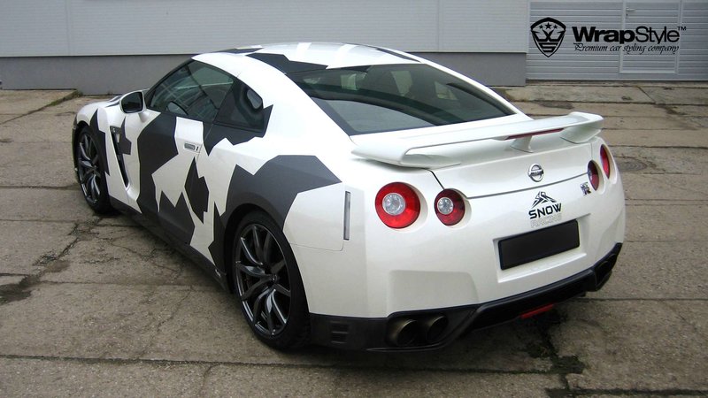 Nissan GTR - Snow Camouflage design - img 2 small